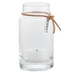 Portavelas Ernst H12 cm Ø5 cm, transparente