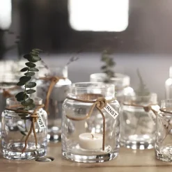 Portavelas Ernst H8 cm Ø5 cm, transparente