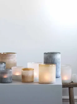 Portavelas Frost L, blanco