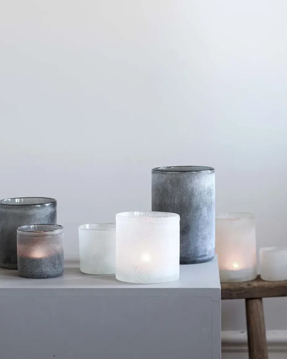 Portavelas Frost M, gris