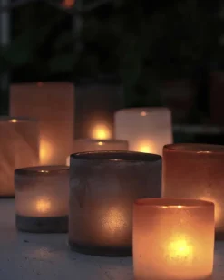 Portavelas Frost M, marrón