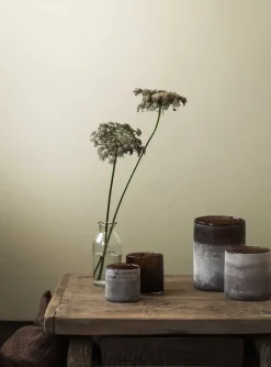 Portavelas Frost S, marrón