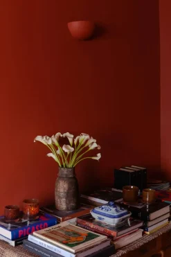 Portavelas Fuji Ø8 cm, Marrón oscuro