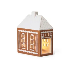 Portavelas Gingerbread medium 15 cm, Marrón