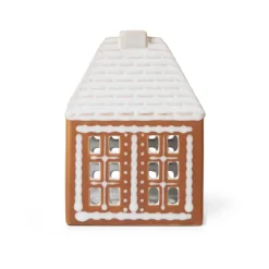 Portavelas Gingerbread small 11 cm, Marrón