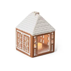 Portavelas Gingerbread small 11 cm, Marrón
