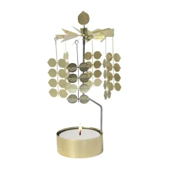 Portavelas giratorio Stig L Berså medium, Dorado