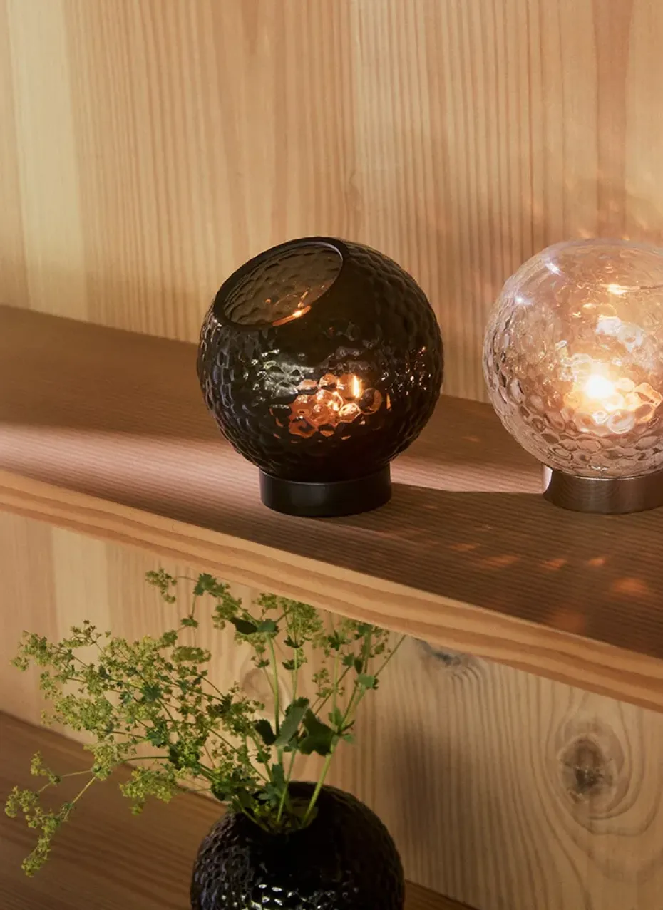 Portavelas Globe Ø10 cm, Transparente