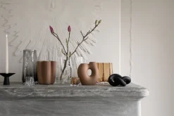 Portavelas Gry Ø8 cm, Cognac