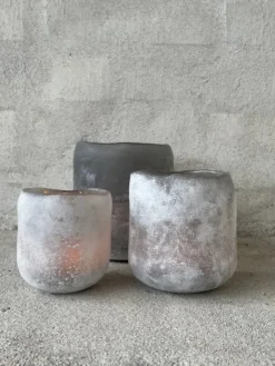 Portavelas Halde 12 cm, gris