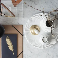 Portavelas Hammershøi M, blanco