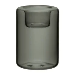 Portavelas Happy 3 piezas, Antracita