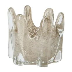 Portavelas Helix Ø10,5 cm, Taupe