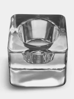 Portavelas Ice cube 70 mm, Transparente