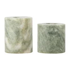 Portavelas Kokoro 2 piezas, Mármol verde