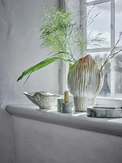 Portavelas Kokoro 2 piezas, Mármol verde