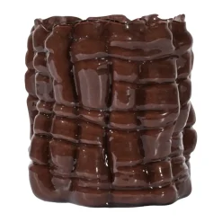 Portavelas Laranne Ø10 cm, Marrón