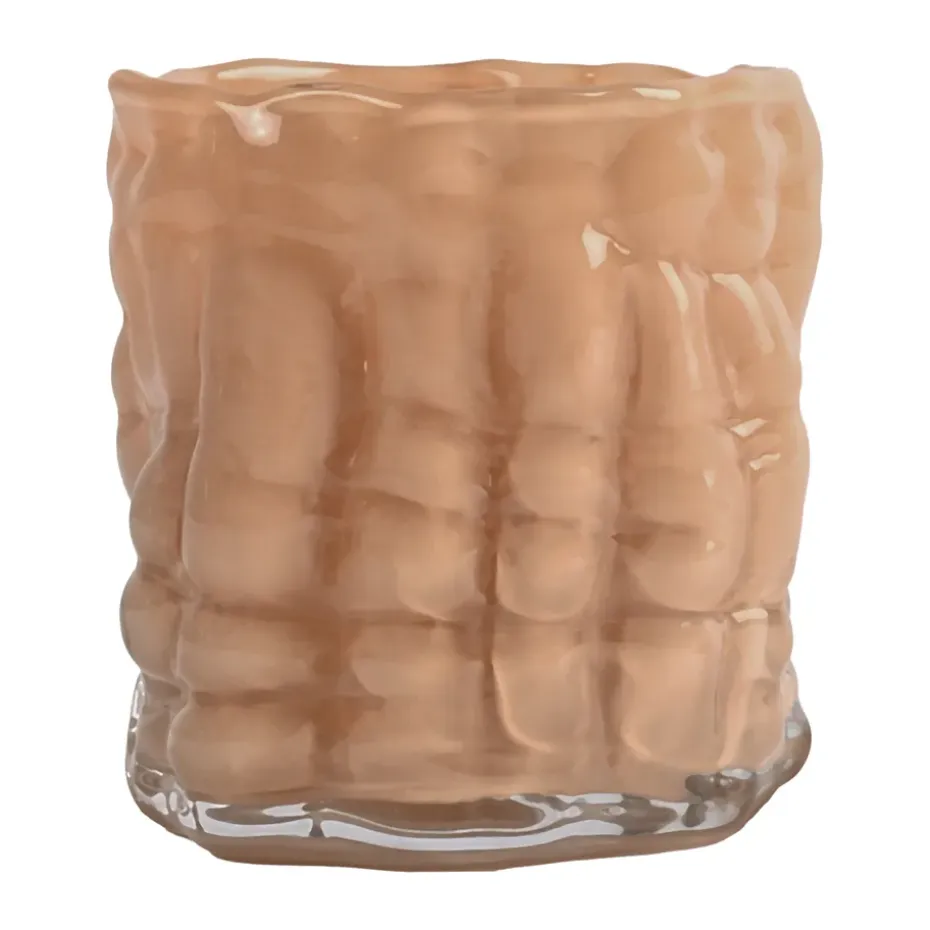 Portavelas Laranne Ø10 cm, Melocotón