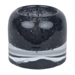 Portavelas Leah Ø7,5 cm, Negro