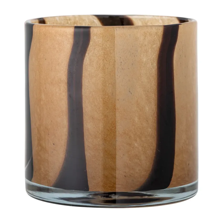 Portavelas Liberty Ø15 cm, Marrón