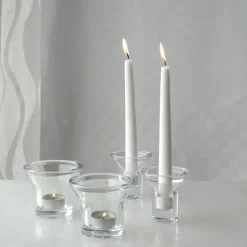 Portavelas Lumi 8 cm, Claro