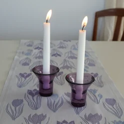 Portavelas Lumi 8 cm, Púrpura