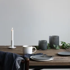 Portavelas Lyric M, gris oscuro