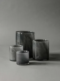 Portavelas Lyric M, gris oscuro