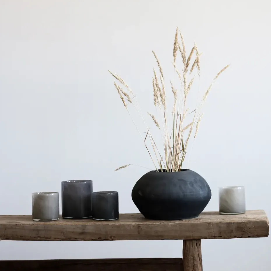 Portavelas Lyric S, gris oscuro