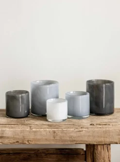 Portavelas Lyric S, gris oscuro