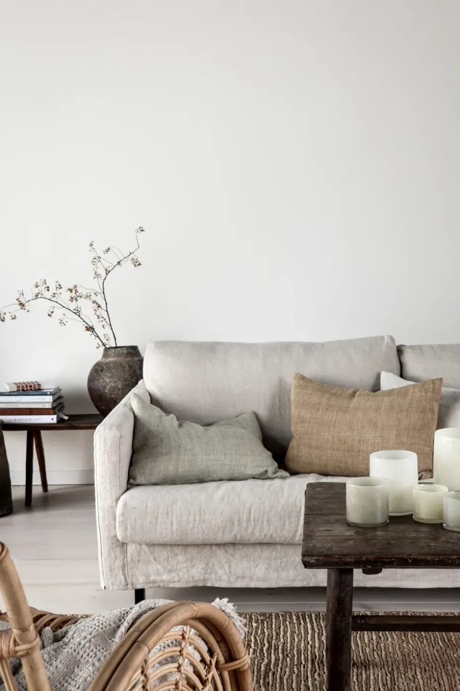 Portavelas Lyric XS, Linen (blanco)