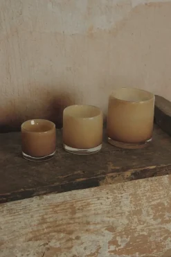 Portavelas Nilla 12 cm, arena