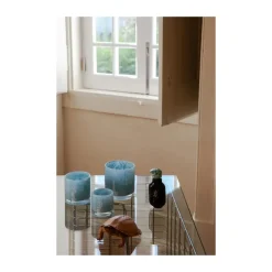 Portavelas Nilla 12 cm, Azul claro