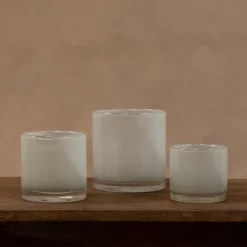 Portavelas Nilla 10 cm, beige grisáceo