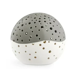 Portavelas Nobili verde oliva, grande Ø14 cm