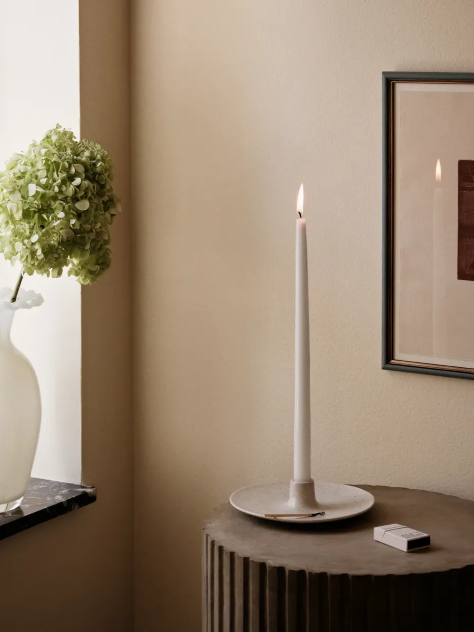 Portavelas Nordic Vanilla, Ø18 cm