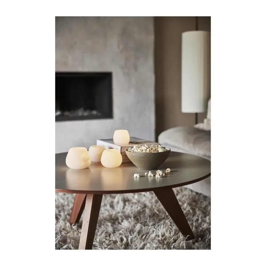 Portavelas Norrvik blanco, Ø9 cm