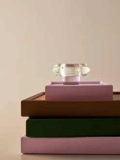 Portavelas Orion Ø11x6,3 cm, Rosa