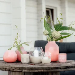 Portavelas Perlemor Home Hurricane Ø16 cm, Beige