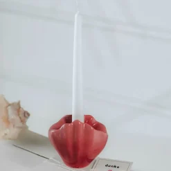 Portavelas Perlemor Home 9,5 cm, Beige