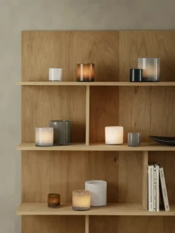 Portavelas SAGA L Ø15 cm, White