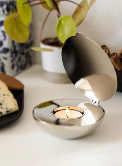 Portavelas Shell, níquel