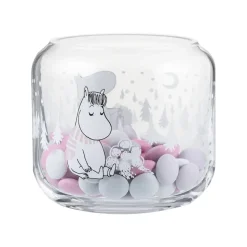 Portavelas Snowfall Ø9 cm, transparente