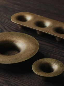 Portavelas Soothe 4, 8x29 cm, Brass Finish