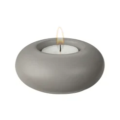 Portavelas Stone Ø9 cm, gris