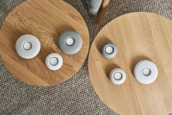 Portavelas Stone Ø9 cm, gris