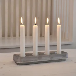 Portavelas Stumpastaken, alargado, 8,5 x 29,5 cm