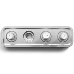 Portavelas Stumpastaken alargado pulido, 8,5x29,5 cm