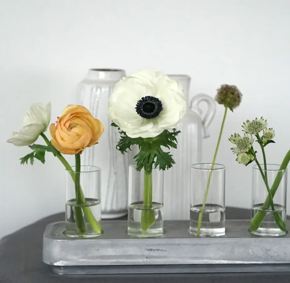 Portavelas Stumpastaken alargado pulido, 8,5x29,5 cm