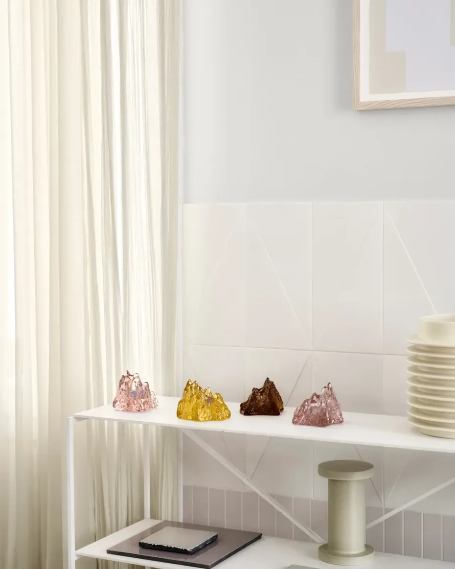 Portavelas The Rock 91 mm, Amarillo